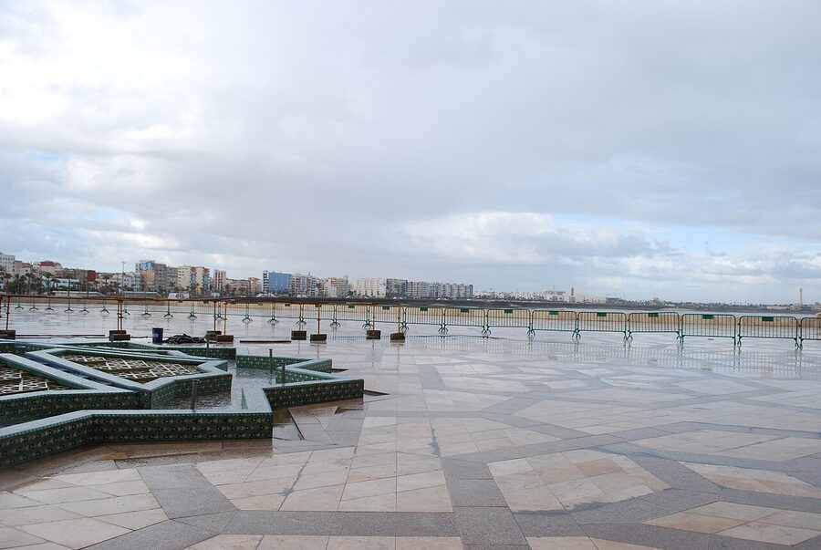 Hassan II Mosque plaza