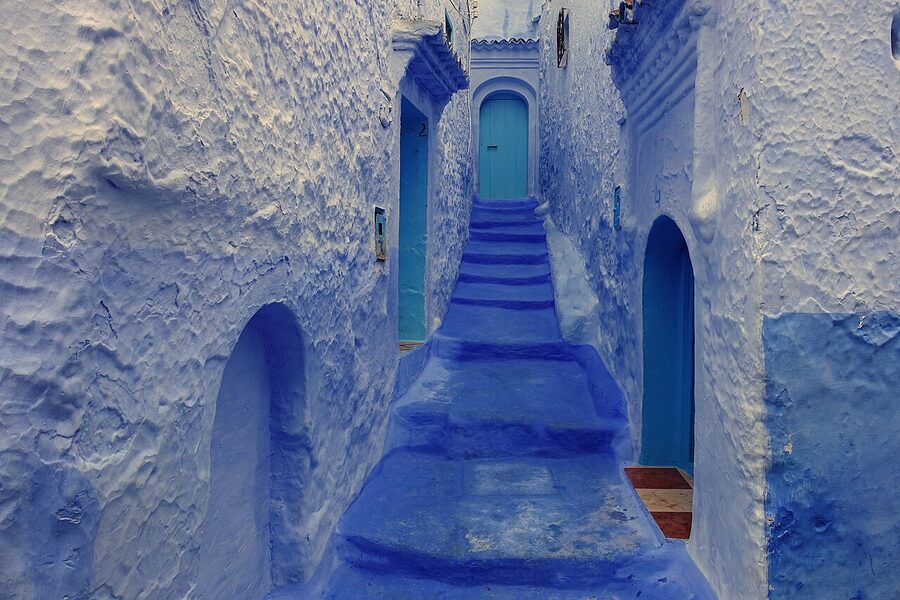 Chefchaouen blue alley classic