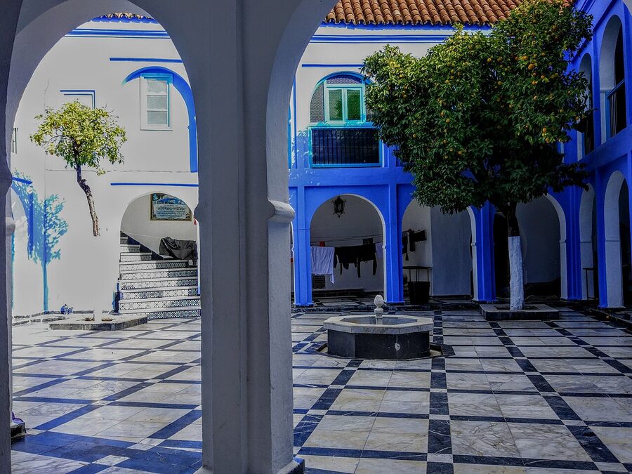 Chefchaouen blue streets view 1