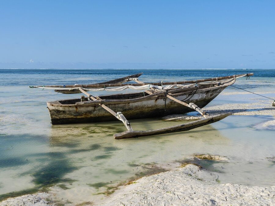 Traditional wooden dhow boat for dinner cruises