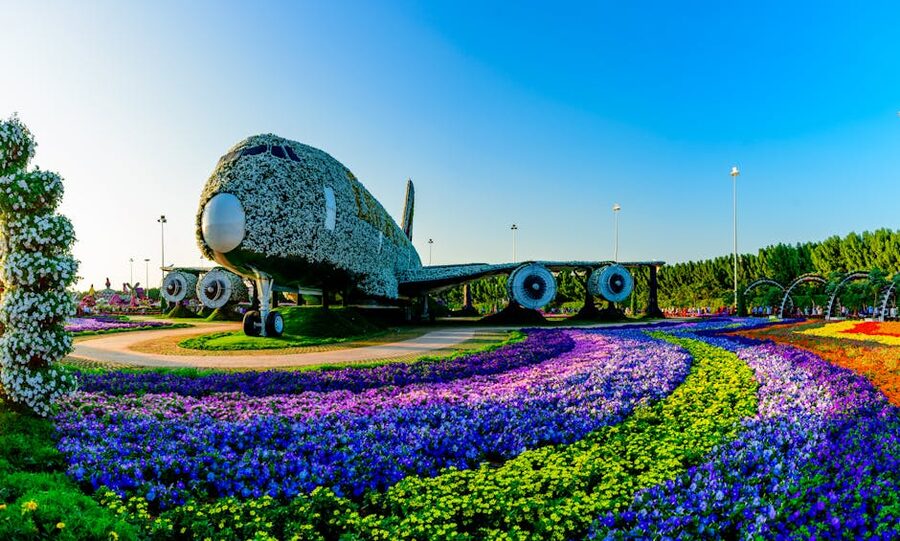 Floral Airbus A380 at Dubai Miracle Garden