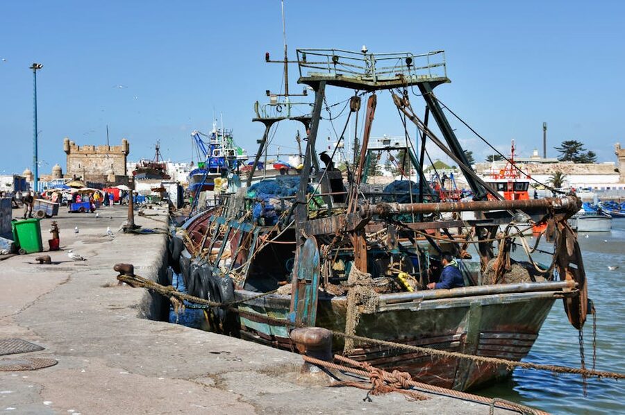 Traditional fishing boats Essaouira