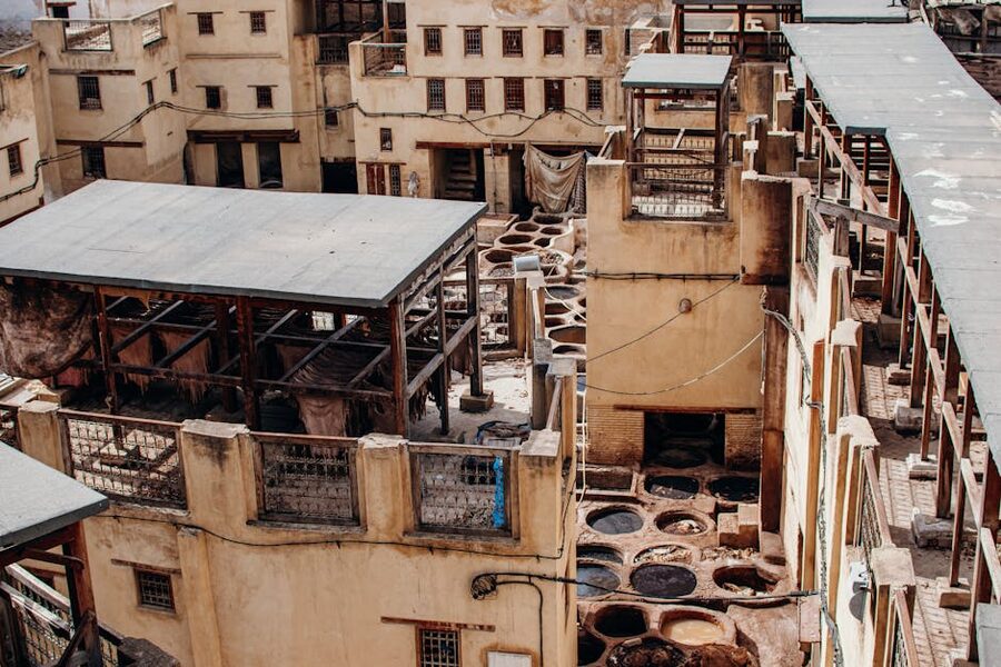 Fez Chouara Tannery aerial