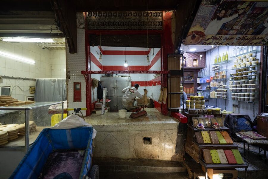 Fez medina traditional bakery