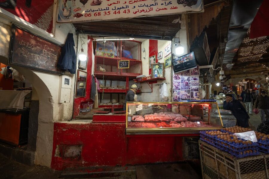 Fez medina butcher