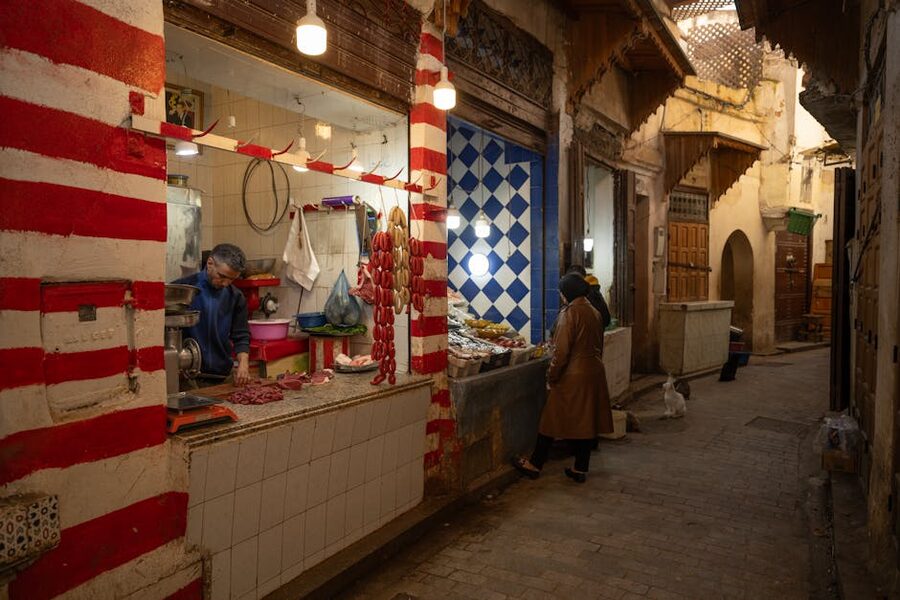 Fez medina night market