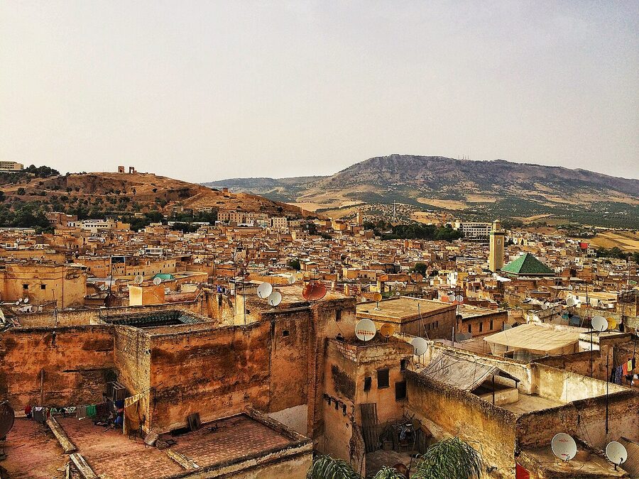 Fez medina view from above