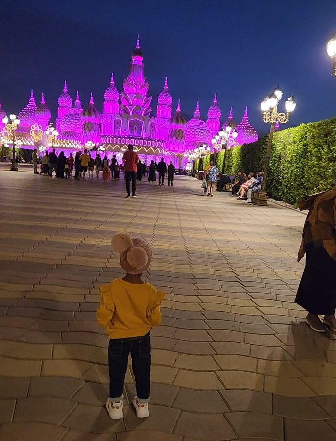 Row of country pavilions at Global Village Dubai