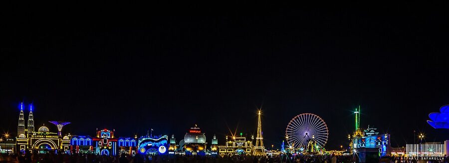 Global Village Dubai panoramic view