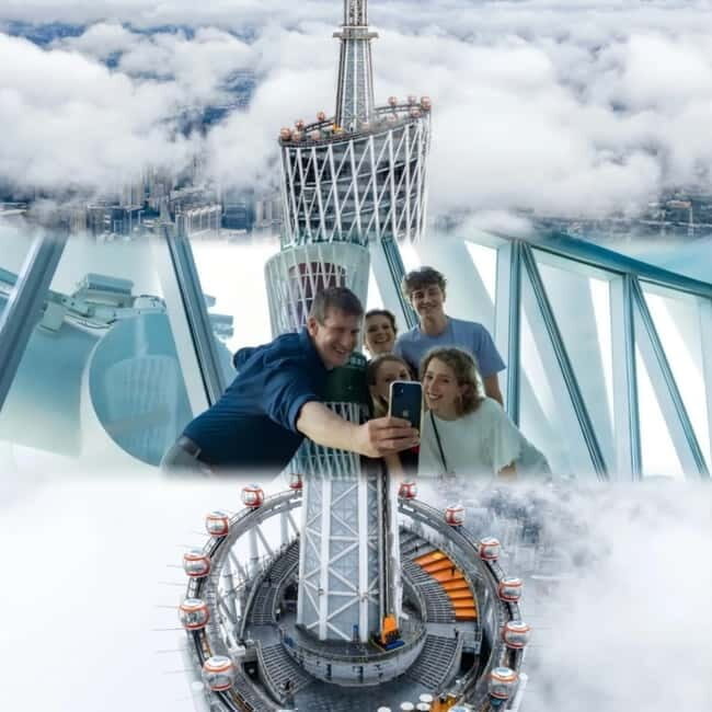 GuangzhouCanton Tower skyview Ticket 433m/450m/488m - How the Experience Unfolds