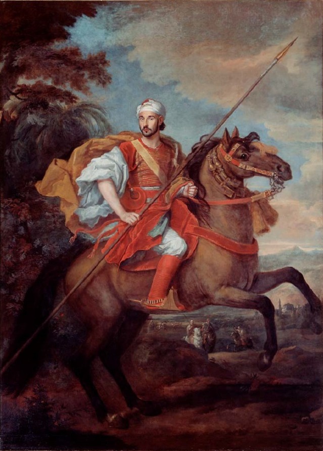 Moroccan ambassador historical painting riding