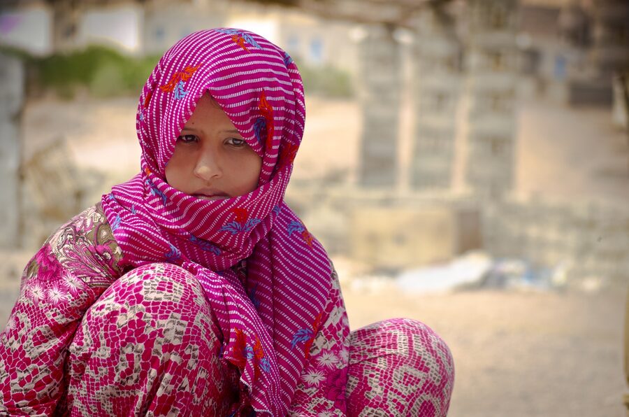 A Bedouin girl in Nuweiba Egypt