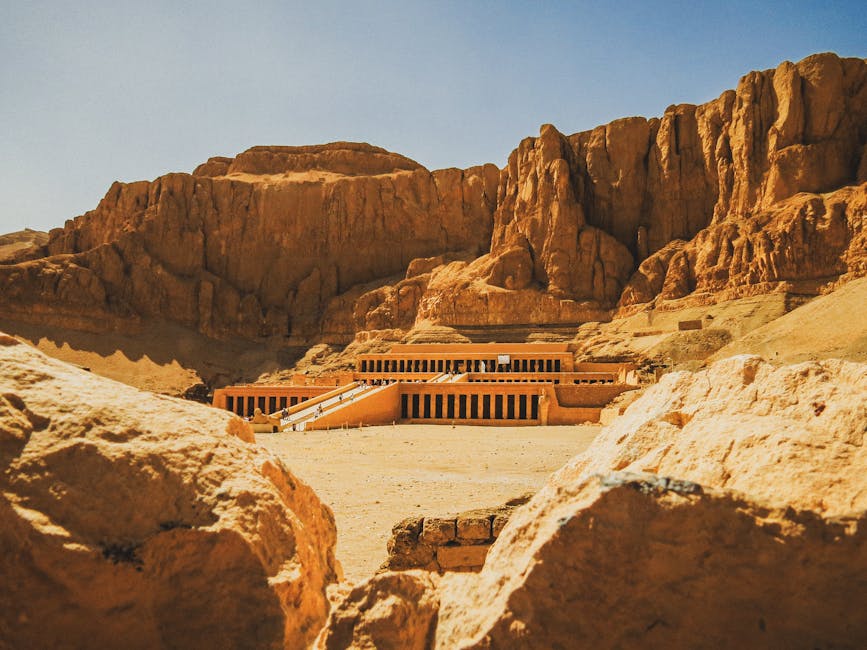 Hatshepsut Temple Luxor rocky desert