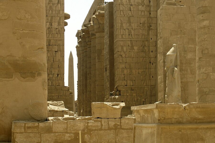Karnak Temple interior columns