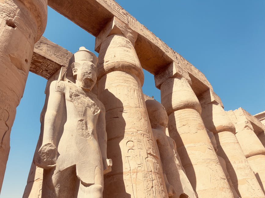 Luxor Temple statues and columns