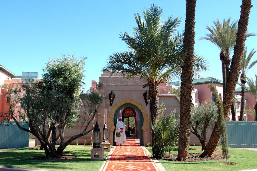 Majorelle lush gardens Marrakech traditional