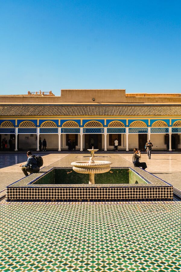 Bahia Palace courtyard with fountain