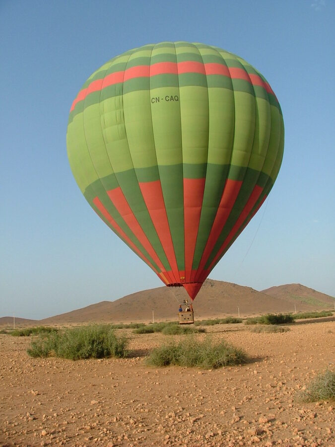Hot air balloon ride in Marrakech Morocco