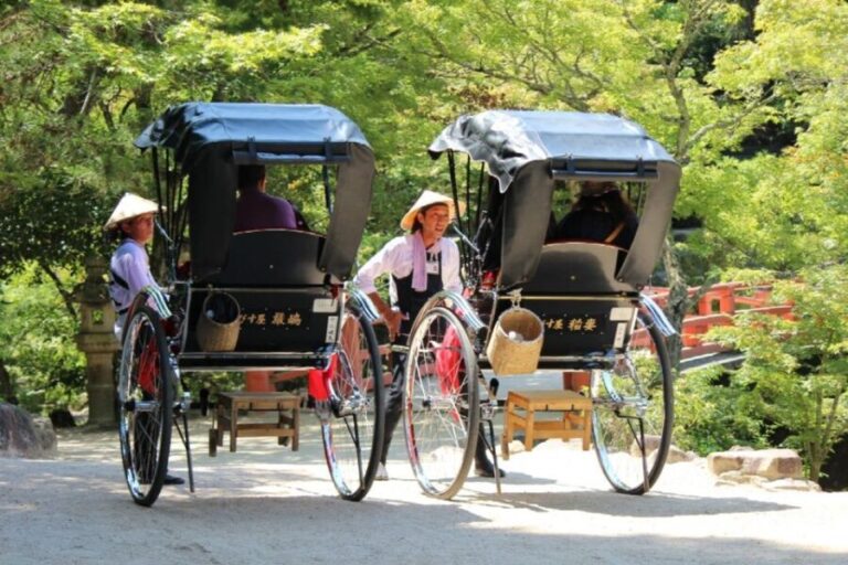Miyajima: Private Rickshaw Tour to Itsukushima Shrine - Authentic and Intimate Experience