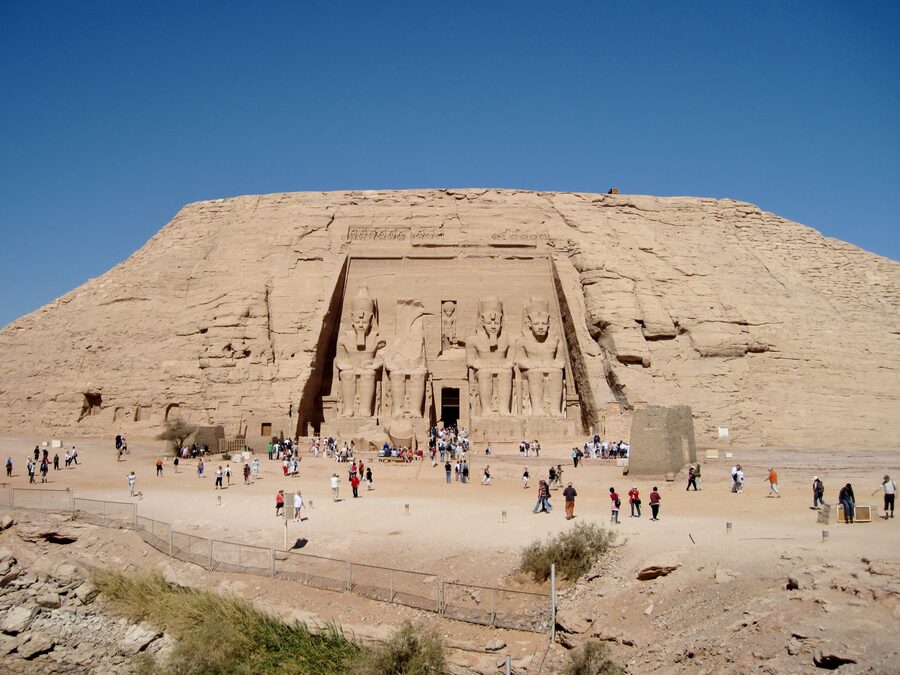Grand Temple of Abu Simbel exterior with colossal statues