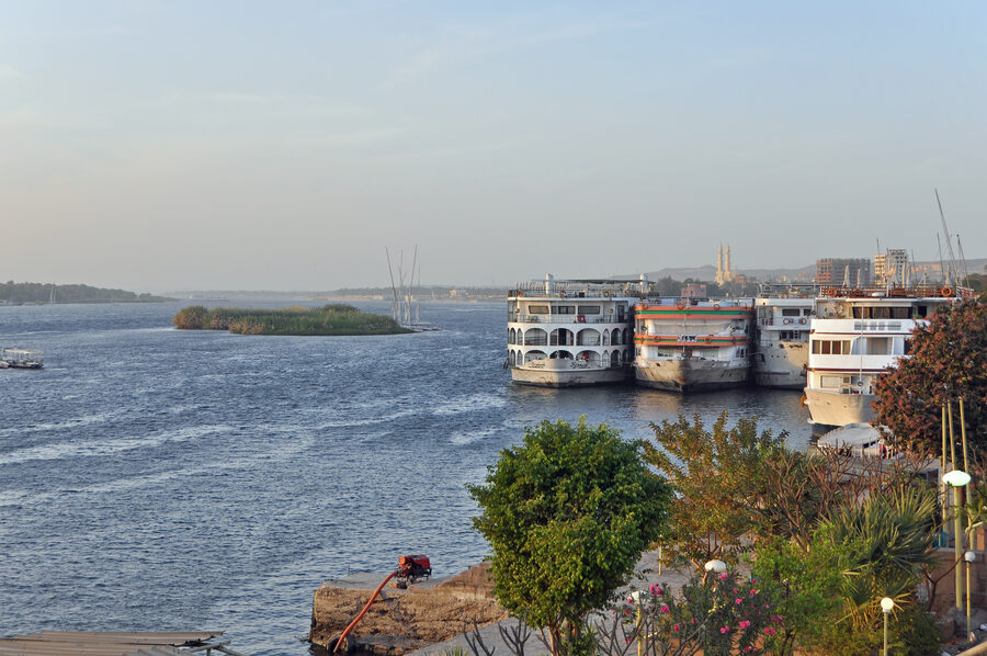 The Nile in Aswan Egypt