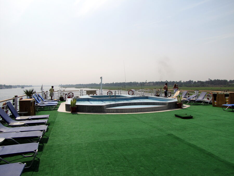 Nile cruise boat sun deck