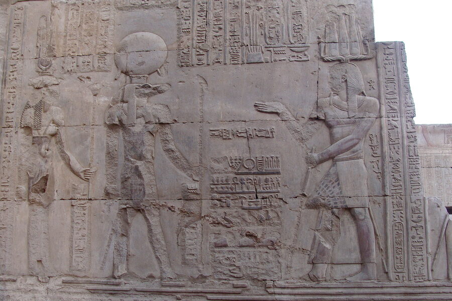 Reliefs in Kom Ombo Temple