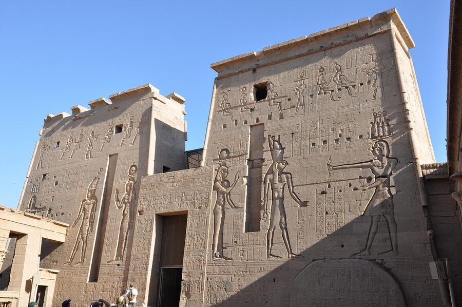 Philae Temple on its island in Aswan