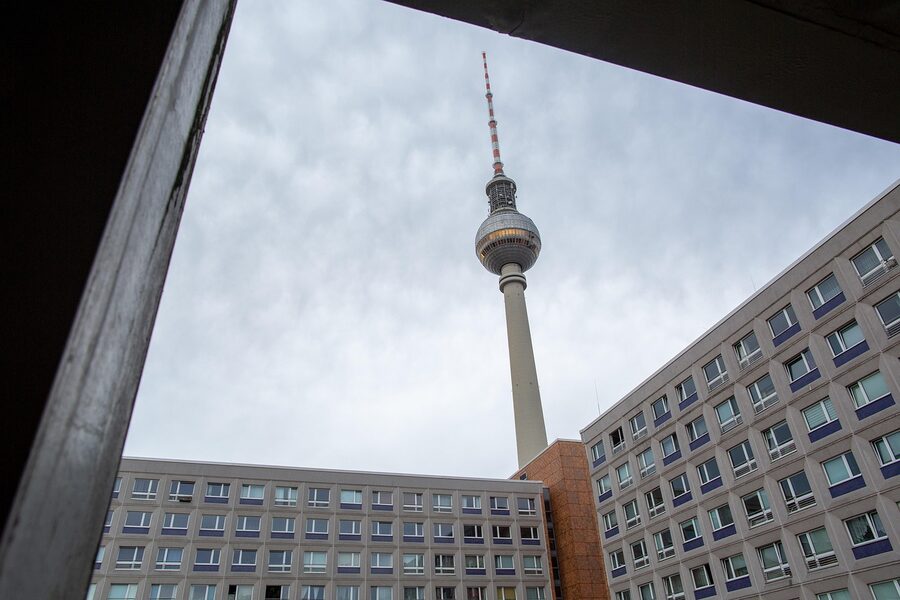 Observation tower with modern architecture