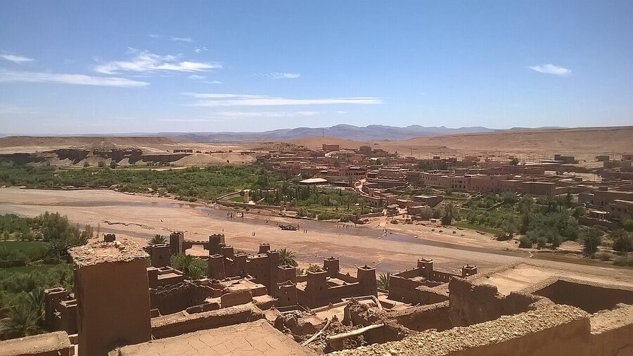 Kasbah Ait Ben Haddou aerial view