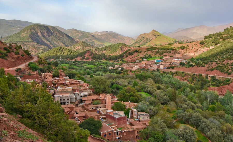 Ait Barka village in Atlas Mountains