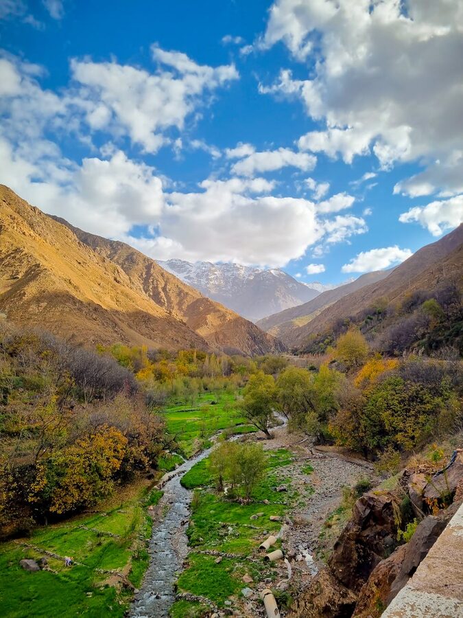 Mountain landscape in Imlil Morocco