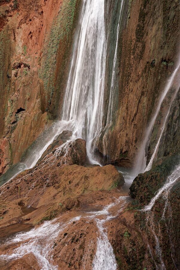 Ouzoud Falls closeup detail