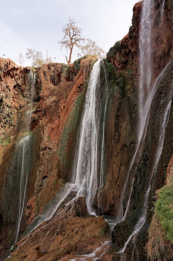 Ouzoud Falls from the hiking path