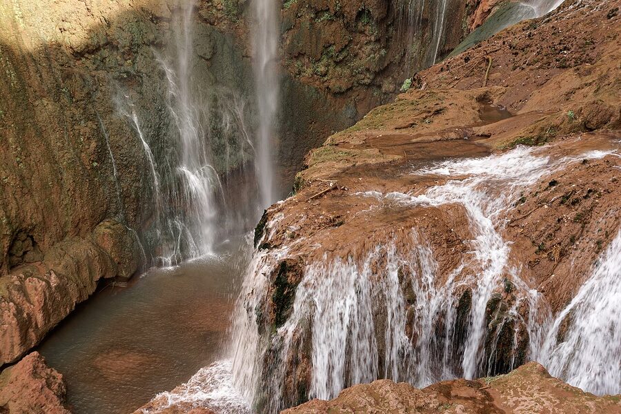 Ouzoud Falls viewpoint angle