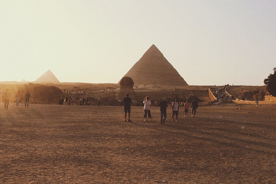 Khafre Pyramid and Sphinx Egypt