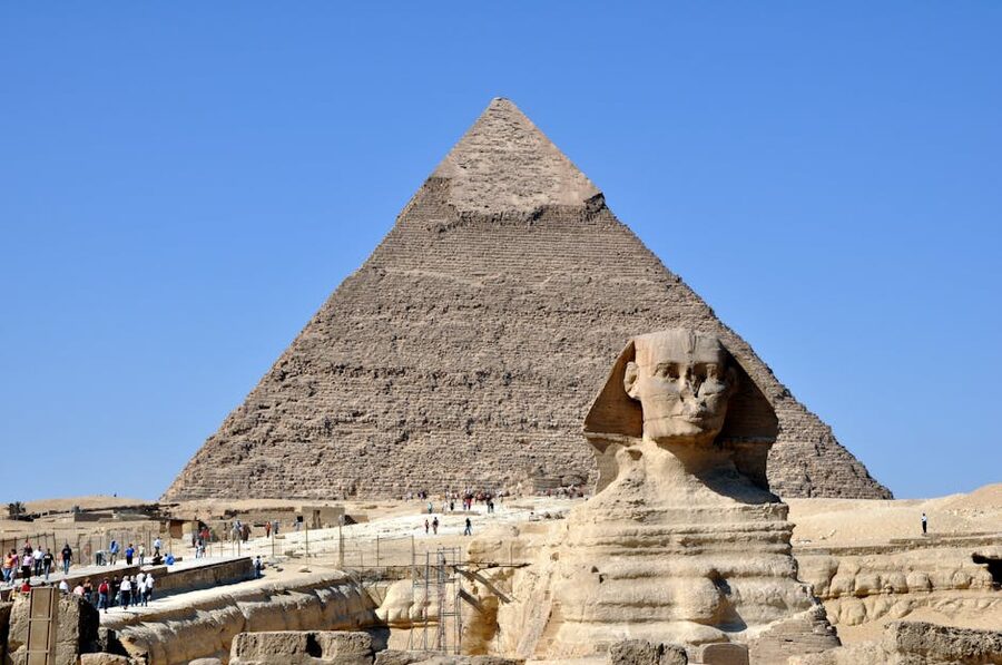 Sphinx Pyramid majestic desert