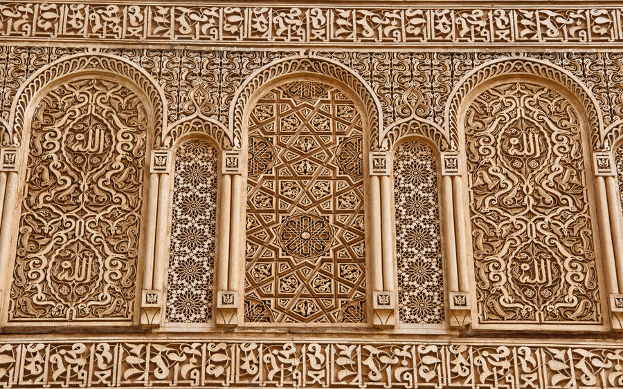 Saadian Tombs chamber Marrakech