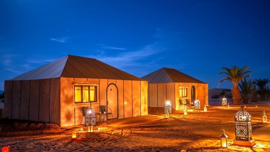 Luxury desert camp Morocco