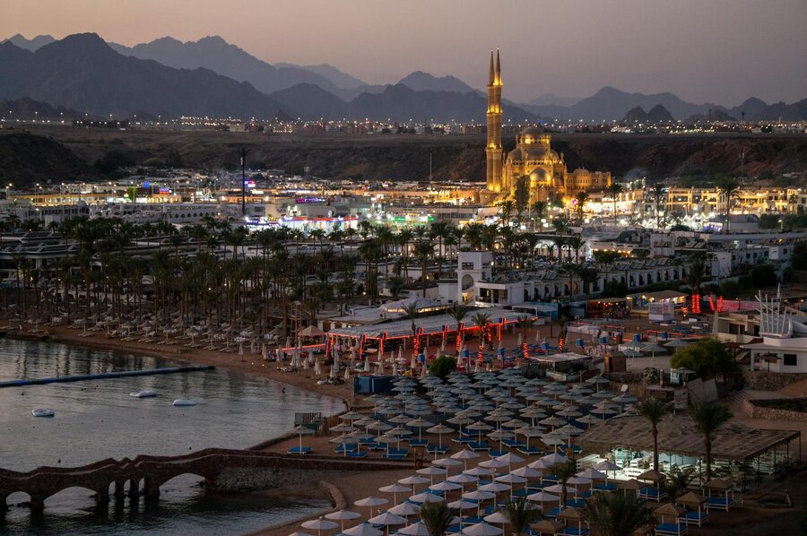 Evening Sharm El Sheikh resort area
