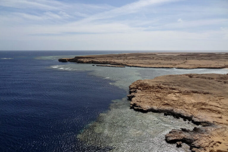 Ras Mohammed coral reef landscape from viewpoint