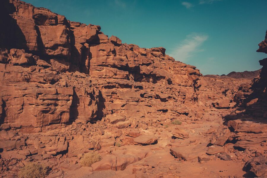 Sinai canyon and rock formations