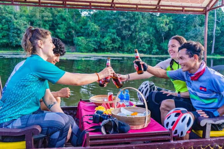 Siem Reap: Angkor Sunset Bike & Boat Tour w/ Drinks & Snacks - Exploring Lesser-Known Temples and Local Life