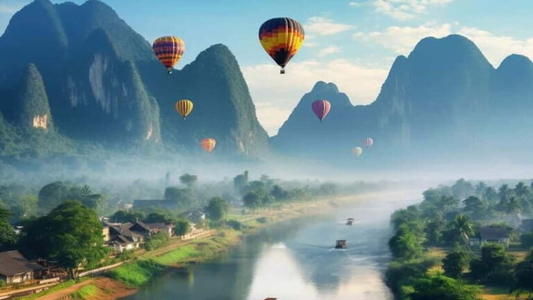 Vang vieng: Longtail boat&Hot Air Balloon&hotel pick-up - The Value and Practicalities
