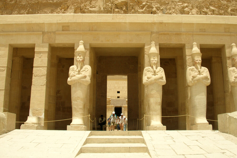 Osirian statues at Hatshepsut Temple