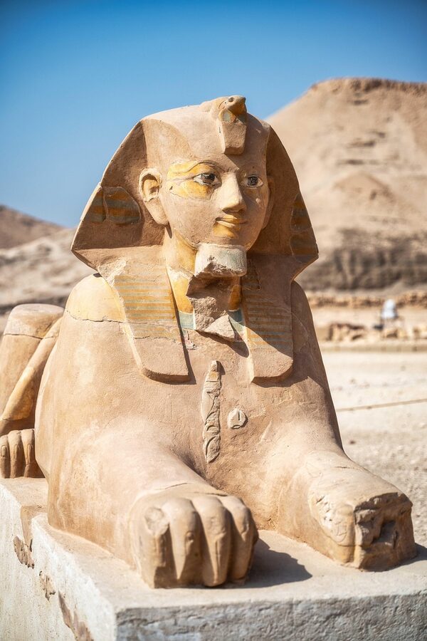 Luxor Egypt Kings Valley monuments and sphinx
