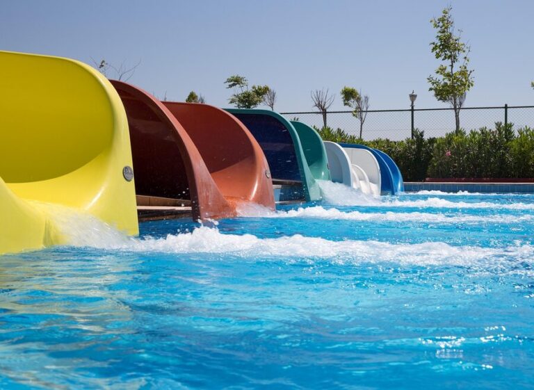 water park slides fun