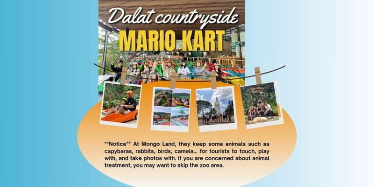 Dalat Mario Kart - Mongo Land - Countryside Small Group Tour - The Logistics and Value
