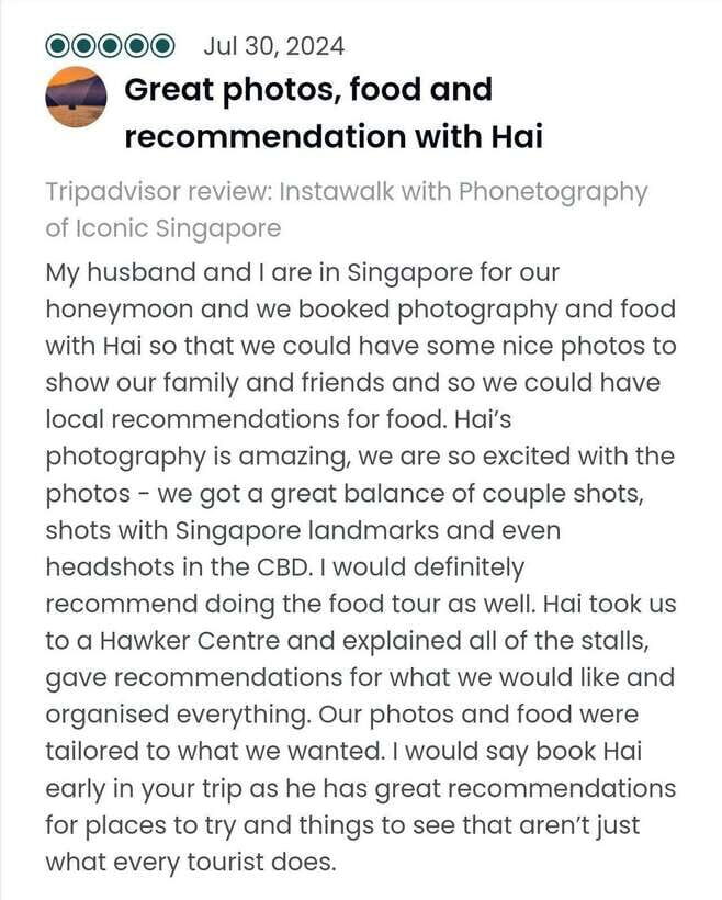 Instawalks of Iconic Singapore Photography Services - What You Get for $169