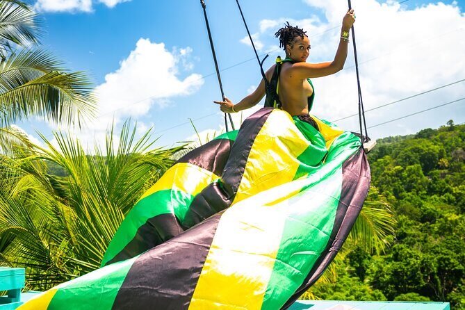 Jamaica Swing Drone Photoshoot with Dress Lunch and Transport - What Could Be Better?